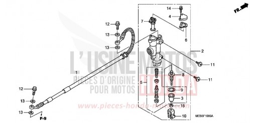 HAUPTBREMSZYLINDER, H. CRF450R7 de 2007